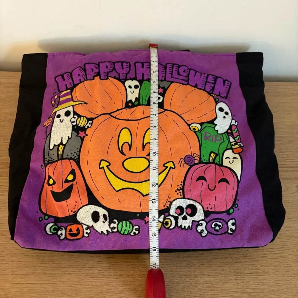 Disney Happy Halloween Mickey Mouse Black Tote Bag